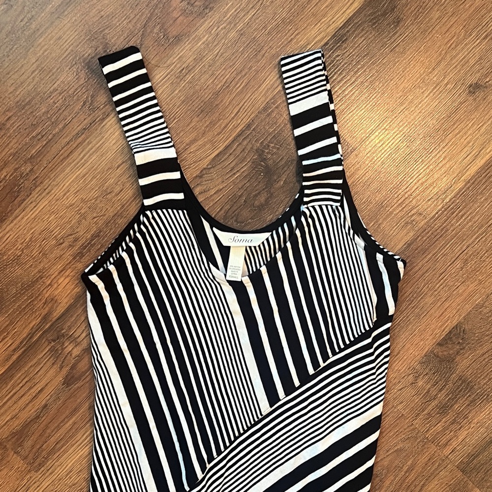 Soma XS Striped Maxi Dress - Picture 3 of 6